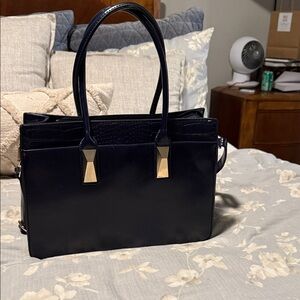 Midsize Navy Handbag